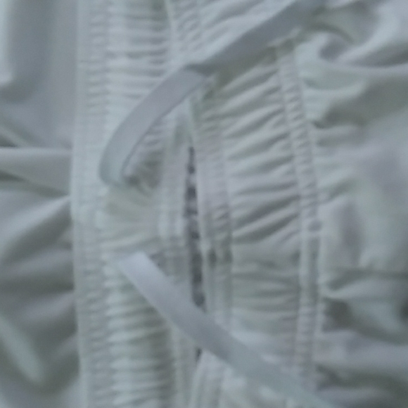 White ADIDAS Athletic SHORTS Sz S - Picture 5 of 7